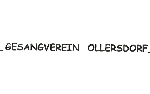 Platzlsingen des Gesangvereines