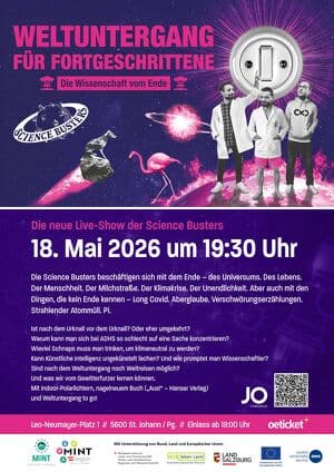 (95) Montag, 18.05.2026 | 19:30 Kultur- und Kongresshaus am Dom | Leo-Neumayer-Platz 1 | 5600 ST. JOHANN IM PONGAU