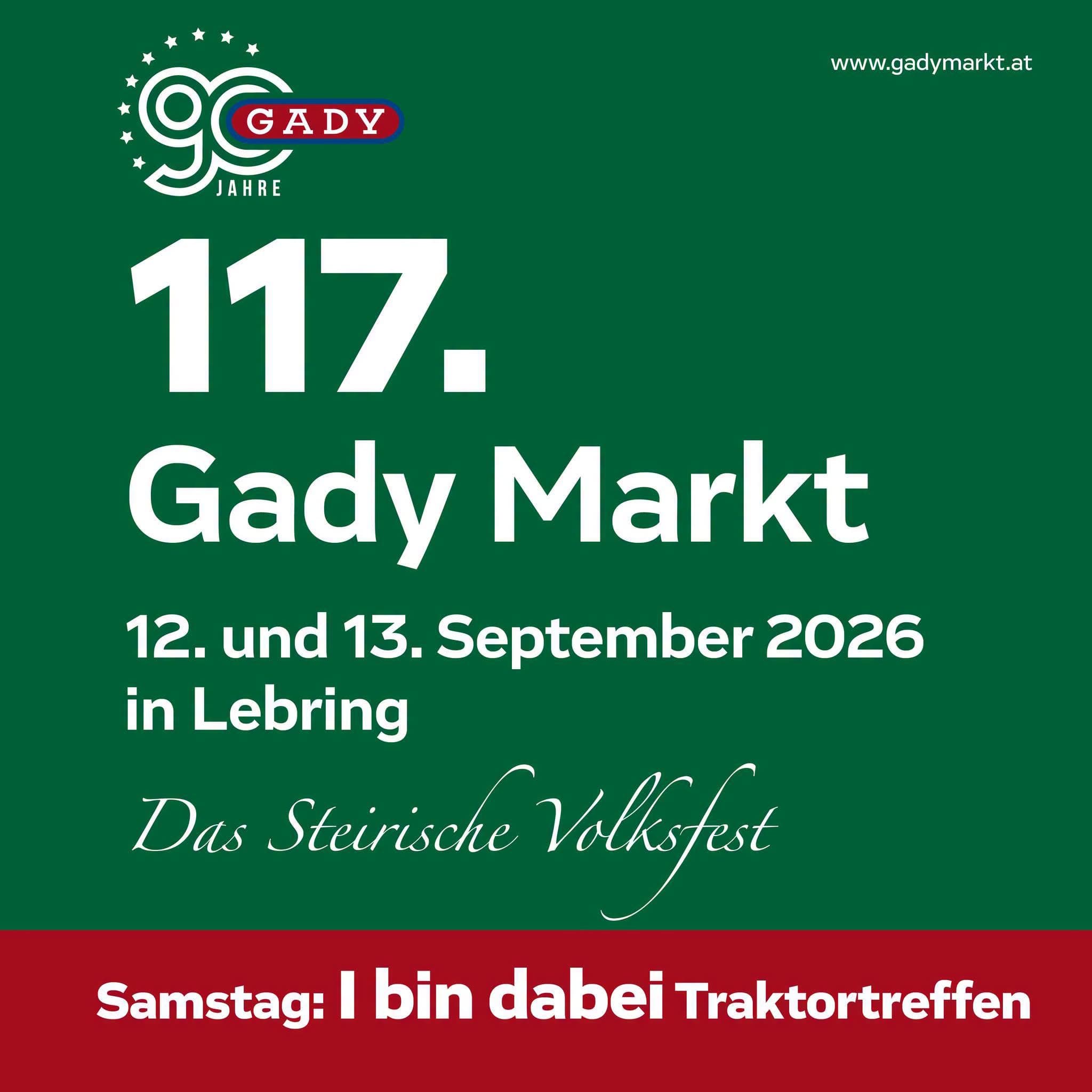 117. Gady Markt in Lebring 2026 (Volksfeste Steiermark)
