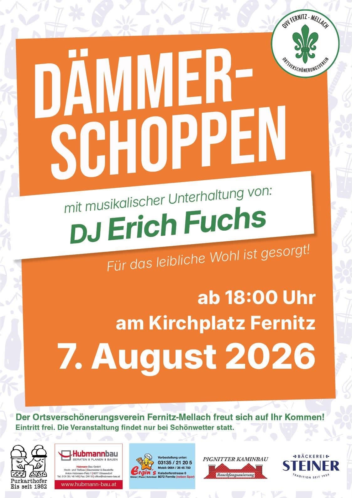 Dämmerschoppen am Kirchplatz Fernitz 2026 – OVV Fernitz-Mellach