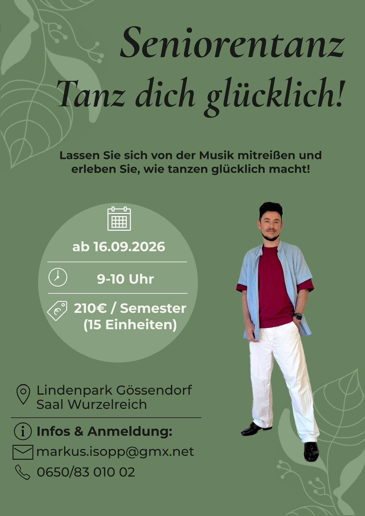 Seniorentanz startet im Lindenpark Gössendorf