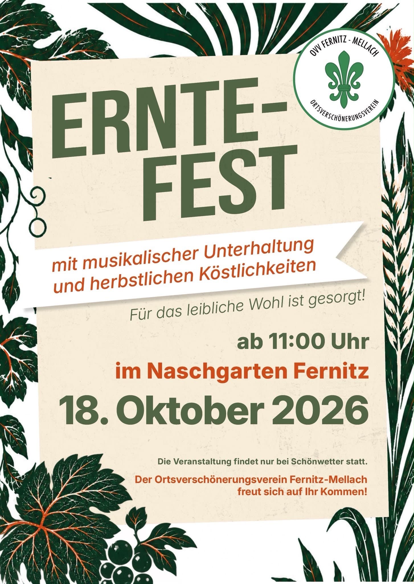 Erntefest im Naschgarten Fernitz