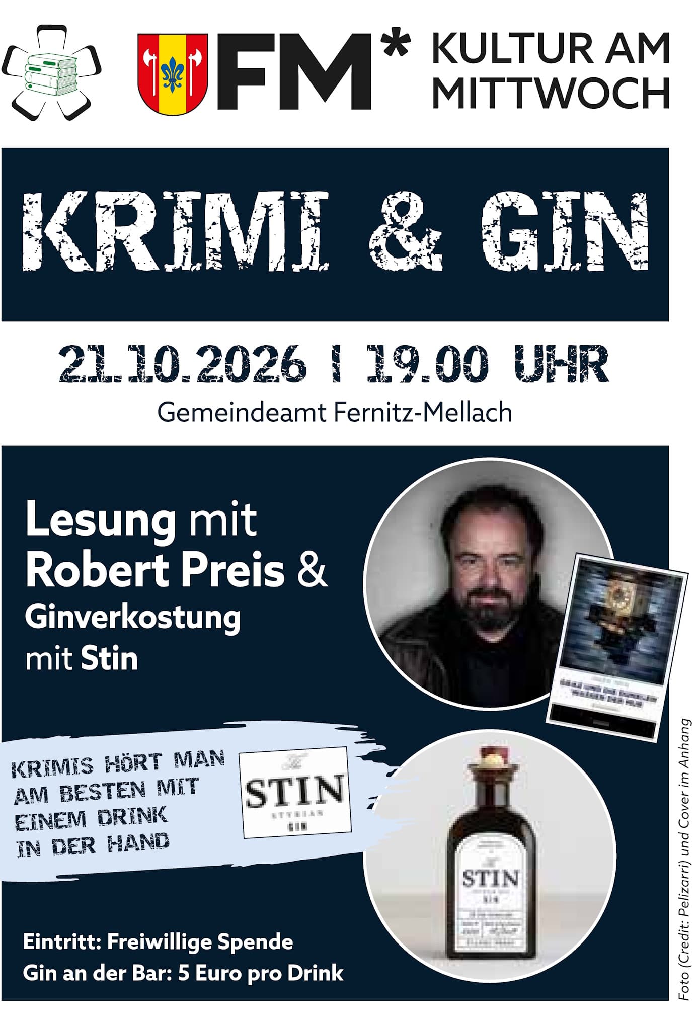 Krimi & Gin: Spannender Kulturabend in Fernitz-Mellach