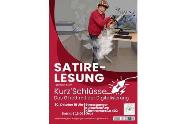 Satire Lesung Kurz‘ Schlüsse