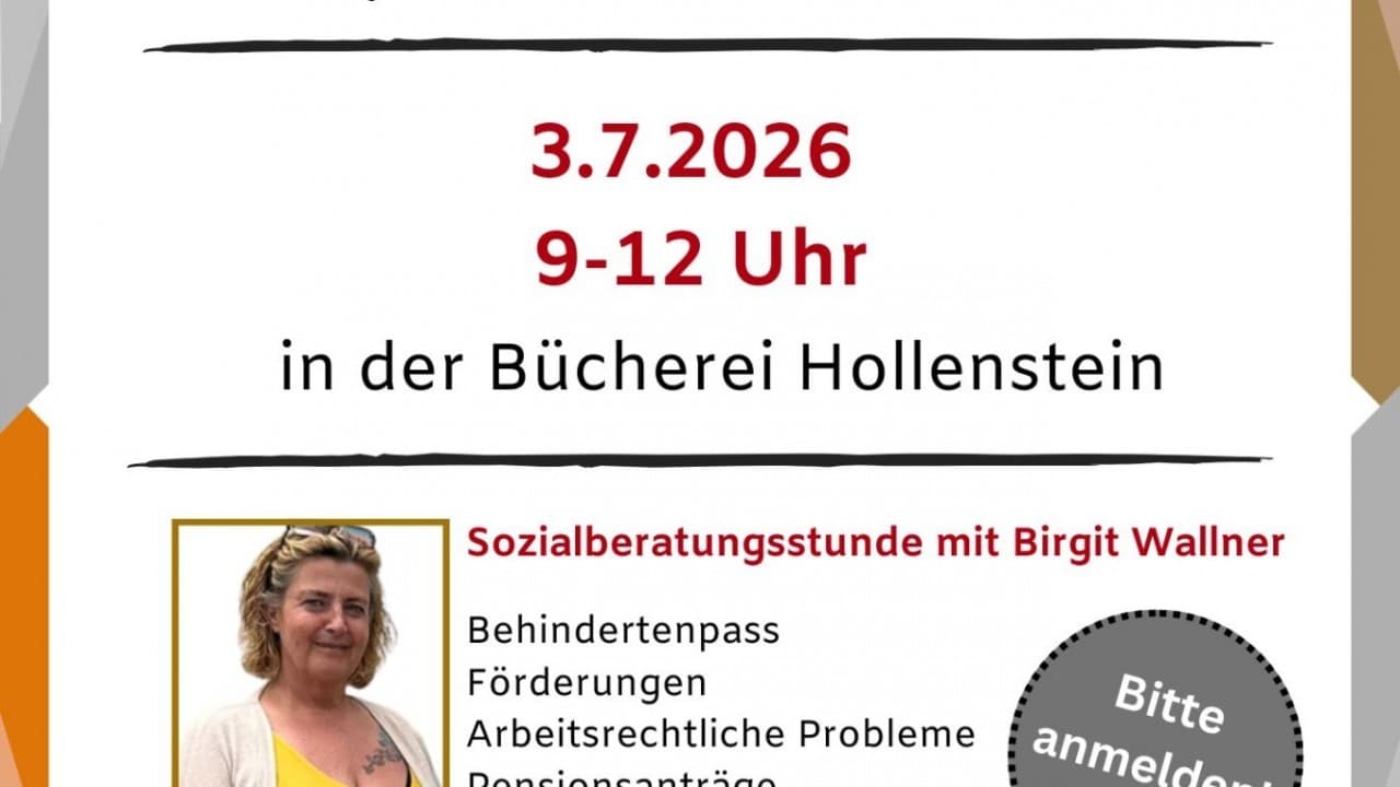 Soziale Sprechstunde 3.7.2026