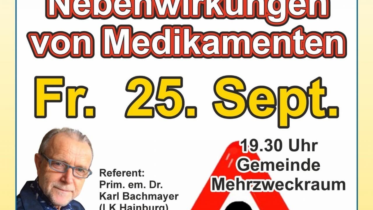 Vortrag: Unerw&uuml;nschte Nebenwirkungen von Medikamenten