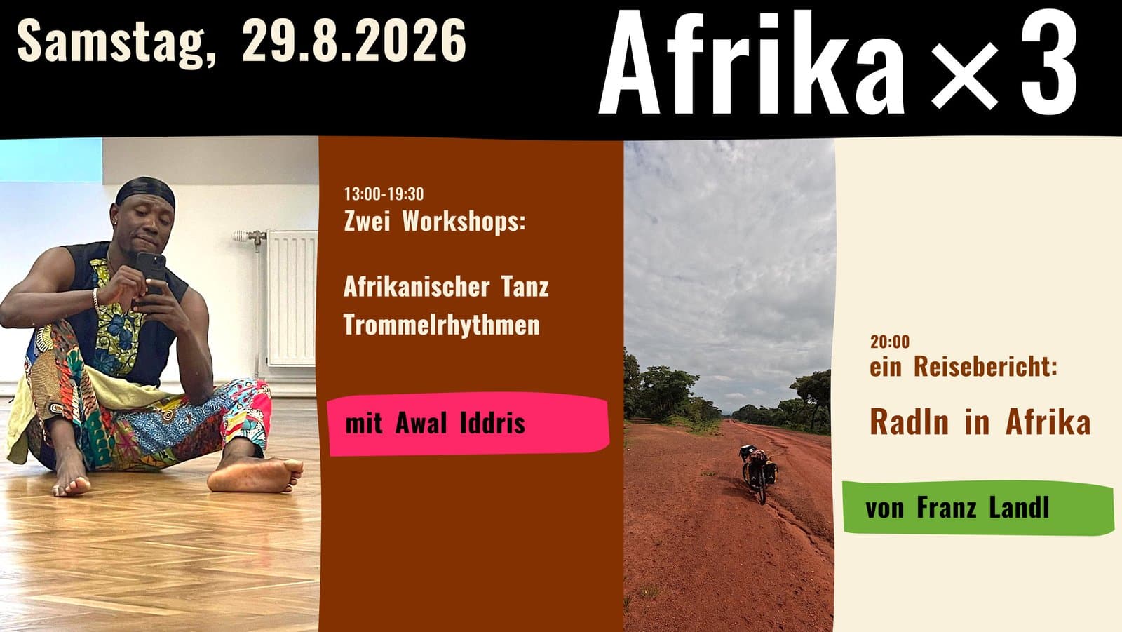 Afrika x 3 - Workshops und Vortrag