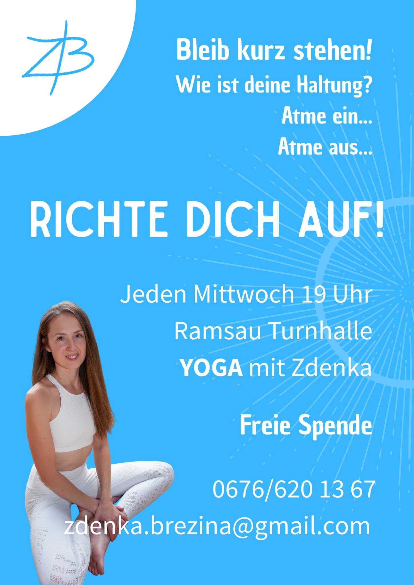 YOGA mit Zdenka Brezina RAMSAU - Freie Spende