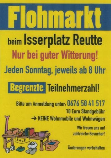 Flohmarkt in Reutte