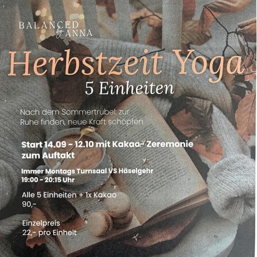 Herbstzeit Yoga
