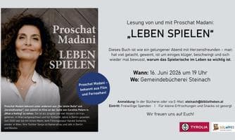 "Leben Spielen" Lesung von Proschat Madani