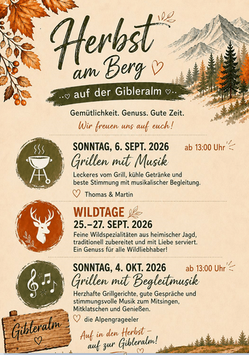Wildtage auf der Gibleralm