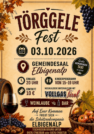 Törggele Fest in Elbigenalp