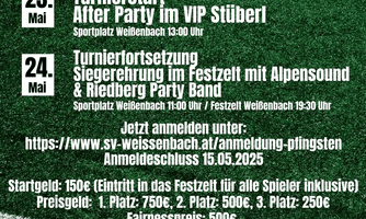 57. ationales Pfingstturnier in Weissenbach / Turnierstart