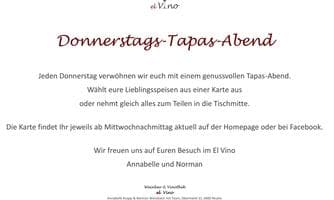 Tapas-Abend im El Vino