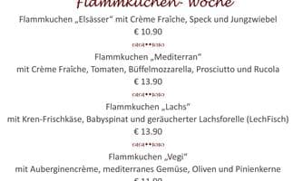 Flammkuchen im El Vino