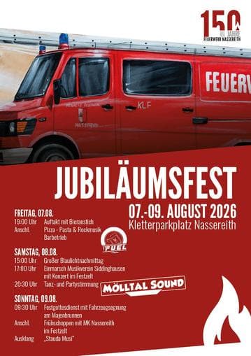 Festakt 150 Jahre FF Nassereith und Segnung des neuen Einsatzfahrzeuges