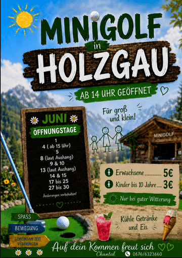 Holzgauer Minigolfplatz - 18 Bahnen