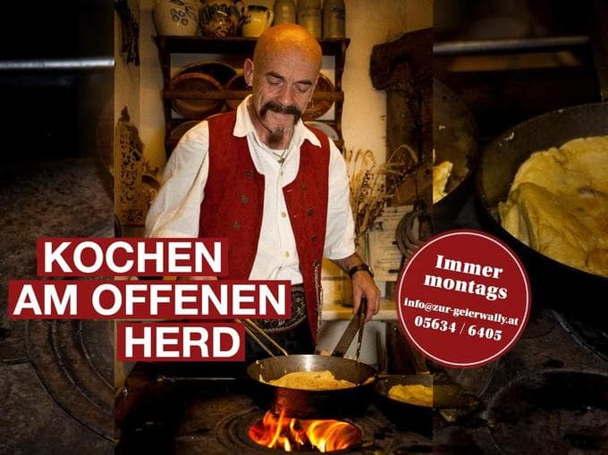 Kochen am offenen Herd