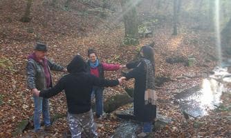 Tanzen im Wald
