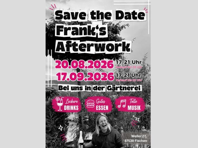 Afterworkparty in der Gärtnerei Frank