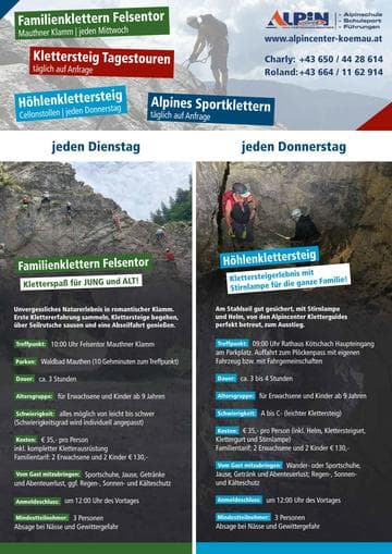 Familienklettern am Felsentor