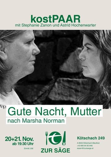 Theaterabend - "Gute Nacht, Mutter"