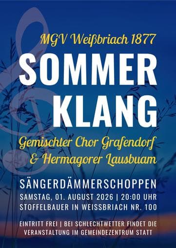"Sommer Klang" des MGV Weißbriach 1877