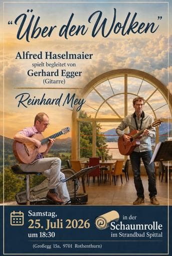 Alfred Haselmaier und Gerhard Egger spielen "Über den Wolken"