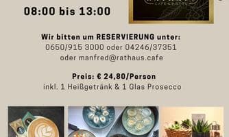 Muttertagsbrunch im Rathaus Cafe & Bistro