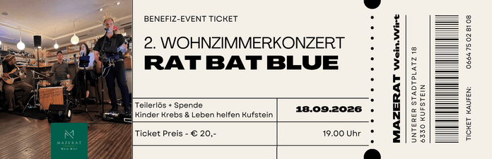 2. Wohnzimmer Benefiz-Konzert Rat Bad Blue