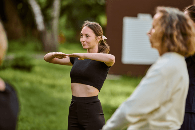 Qi Gong im Archäologischen Park