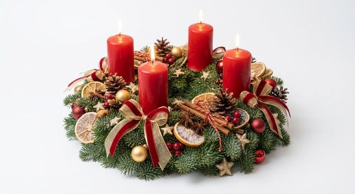 Adventbasar mit Adventkranzverkauf