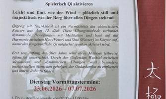 Xiantian Qigong mit Taiji-Lineal