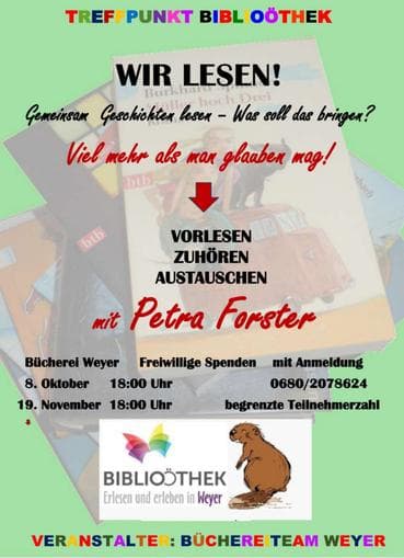 Wir lesen! Vorlesen - Zuhören - Austauschen mit Petra Forster