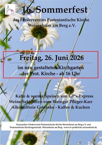 16. Sommerfest im Kirchgarten