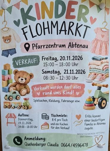 Abtenauer Kinderflohmarkt