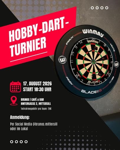 Hobby-Dart-Turnier im Brunos