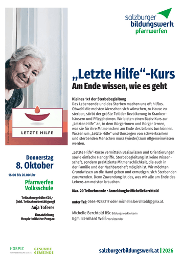 Vortrag: "Letzte Hilfe"