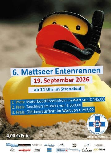 6. Entenrennen der Wasserrettung Mattsee