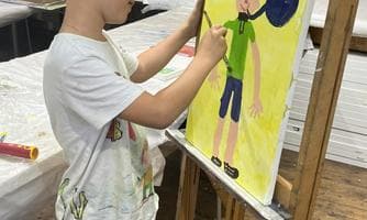 Kindermalkurs in der Leonardo Kunstakademie