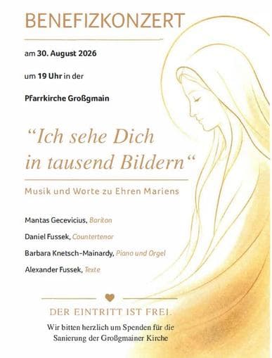 Benefizkonzert in der Pfarrkirche Großgmain
