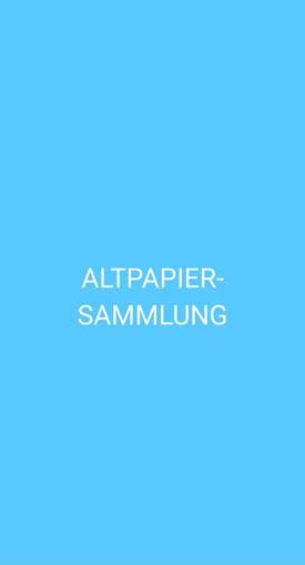 Altpapiersammlung