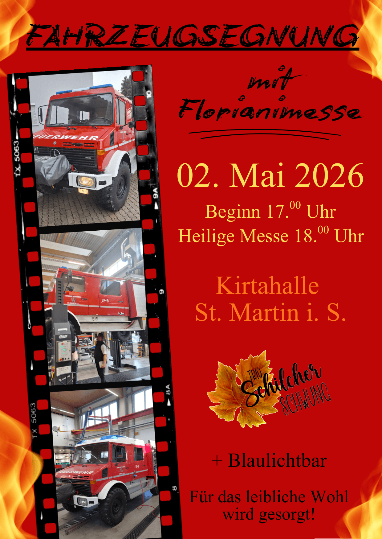 Fahrzeugsegnung mit Festakt und Heurigen