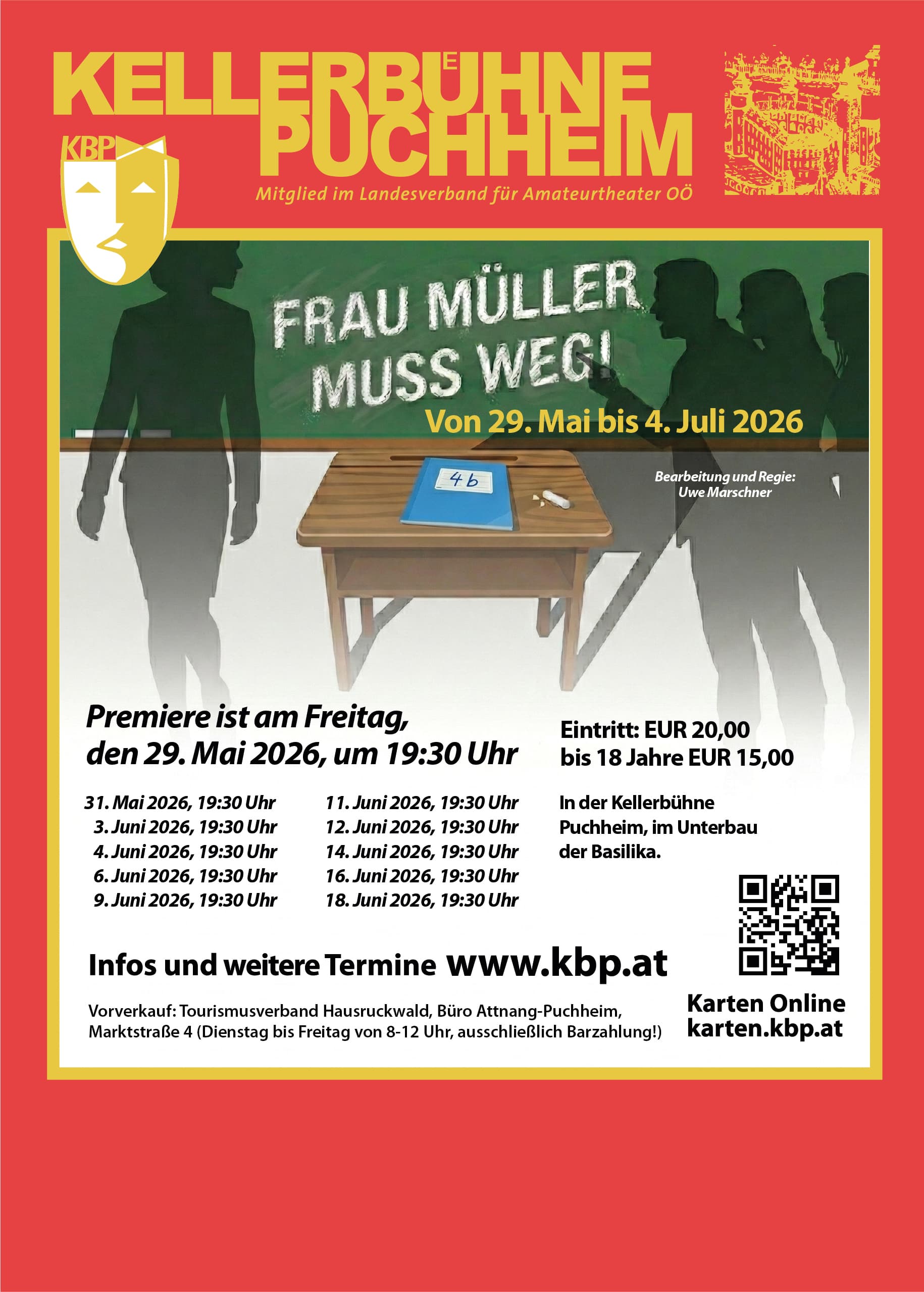 Kellerbühne PREMIERE – FRAU MÜLLER MUSS WEG