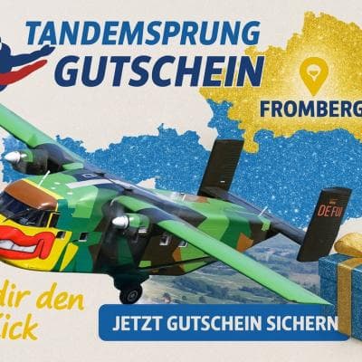 Niederösterreich Fallschirmspringen Fromberg - Tandemsprung 4300 Meter Höhe Adrenalin PUR!