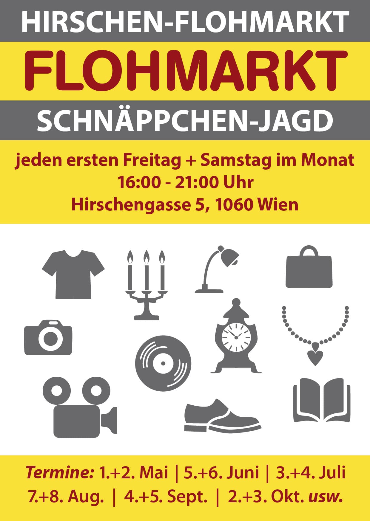Hirschen- Flohmarkt in 1060 Wien