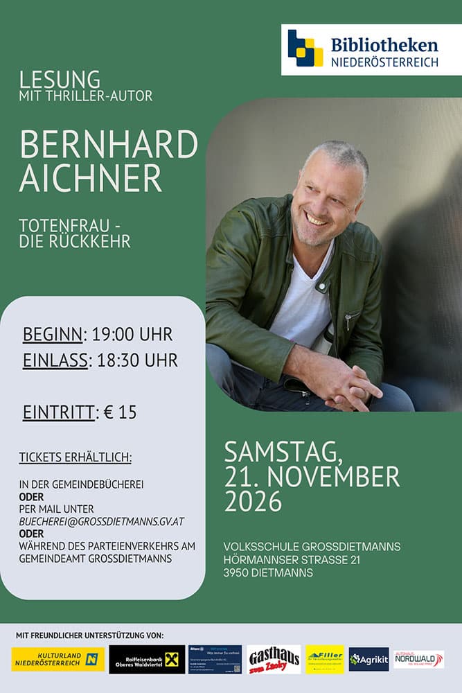 Lesung von und mit BERNHARD AICHNER