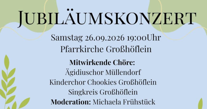 50 Jahre Jubiläumskonzert Singkreis
