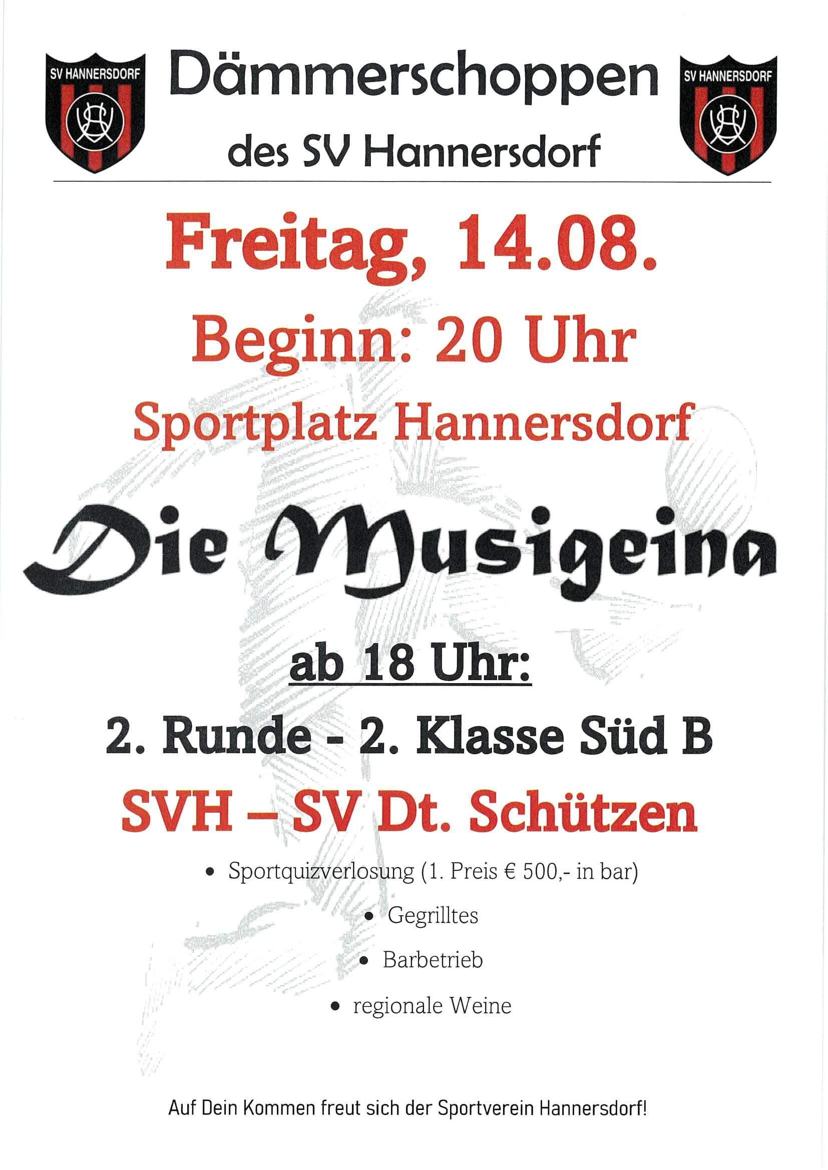 Dämmerschoppen SV Hannersdorf